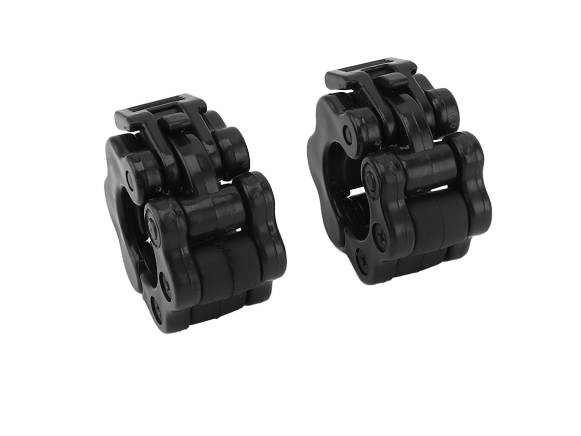 1 Par De Abrazaderas Para Barra, Abrazaderas De Liberación Rápida De Plástico Abs, Color Negro.