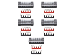 5 Conjuntos Bloco Distribuidor Energia Barra Buss M3 5 Terminais 600v 15a Carro Barco