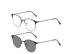 Gafas Unisex Con Bloqueo De Luz Azul Anteojos Lentes Fotocromáticas Con Bloqueo De Luz Azul Negro Chrui