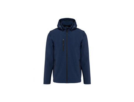 Sudadera con Capucha KARIBAN Capas Mangas Desmontables Azul (XS)
