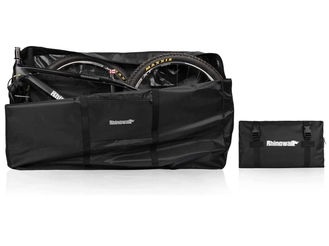 Bolsa de transporte para bicicleta de montaña MTB de 26-27,5 pulgadas/bicicleta de carretera 700c, equipaje de viaje, color negro USHION