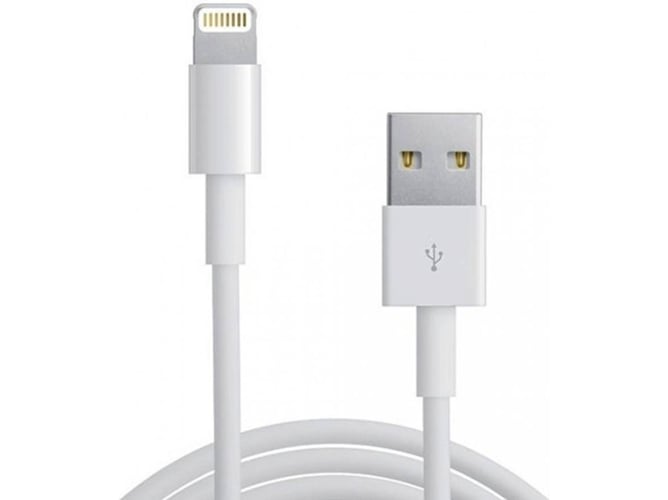 Cable de datos Lightning USB (1m - Blanco)