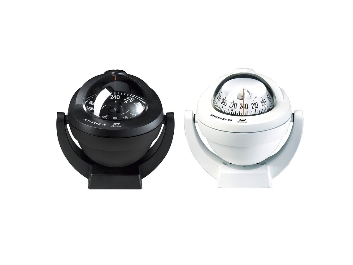 Bússola Cônica com Cartão Preto Offshore 95 Prateado 150 X 150 Mmplastimo