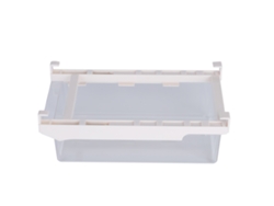 Caja De Almacenamiento Extraíble Para Refrigerador Con Ganchos Ajustables, Transparente