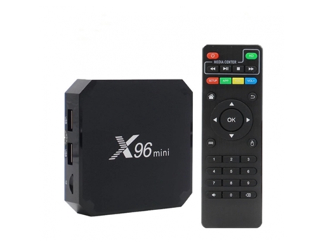 Box Smart Tv X96Mini Android 11 S905w2 Quad Core 2.4g 5.8g Reproductor de medios inalámbrico Wifi con RC Black US Plug 1G + 8G