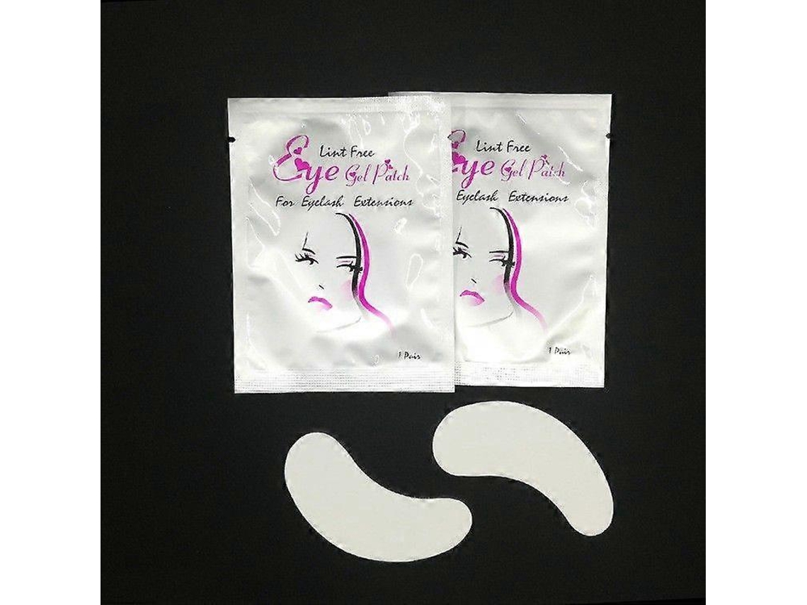 100 pares de tiras adhesivas de papel para extensiones de pestañas, ideales para aplicar en el contorno de ojos. Hengjian
