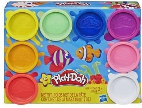 Plastilina HASBRO Playdoh Pack 8 Botes Arcoiris (3 años)