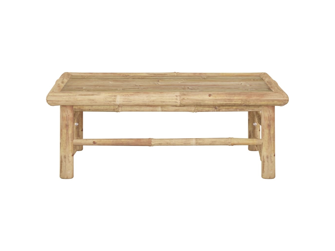 Mesa De Jardín | Mesa De Exterior De Bambú 65x65x30 Cm