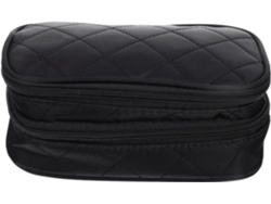 Estuche de maquillaje, organizador de maquillaje, neceser, estuche de doble capa Gokoco