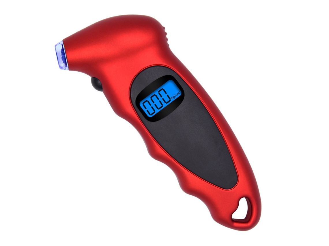 Innovador comprobador digital de neumáticos para coches, medición rápida y precisa, diseño portátil con retroiluminación LED y boquilla luminosa para mayor visibilidad, paquete de 2