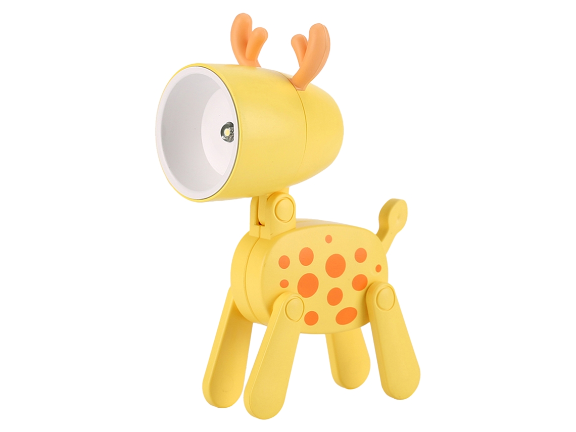MEOIRUERY Luz Nocturna Mini para Niños, Lámpara LED Creativa Portátil con Forma de Animal Bonito para Dormitorio de Niña y Niño, Amarilla