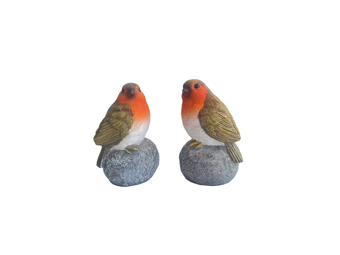 Esculturas de pájaros, adornos de resina estilo animal, decoración del hogar.