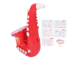 Saxofón De Juguete Para Niños De 3 Años En Adelante, 4 Modos, Regalo De Cumpleaños, Rojo.