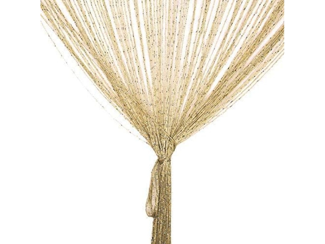 Cortina De Cuentas Densa Para Decoración Del Hogar Bohemio, Cortina De Hilo Colgante Con Cuentas Brillantes Y Barrera Protectora Contra Insectos.