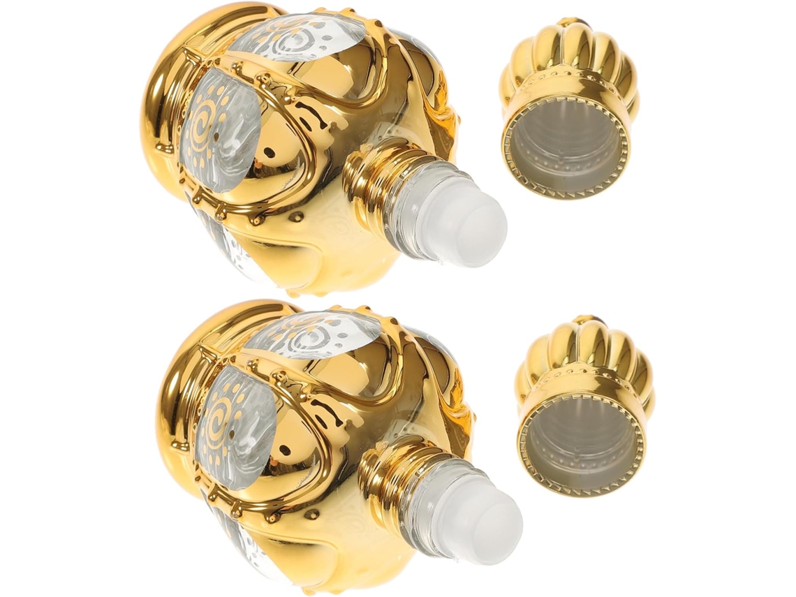 6 Pcs Boule Botella De Parfum Botellas D'huile Essentielle Arabe Lèvre Vide Frasco En Verre