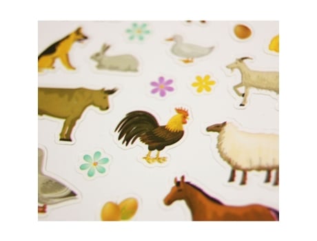 Pegatinas - Animales de la granja - 1,8 cm