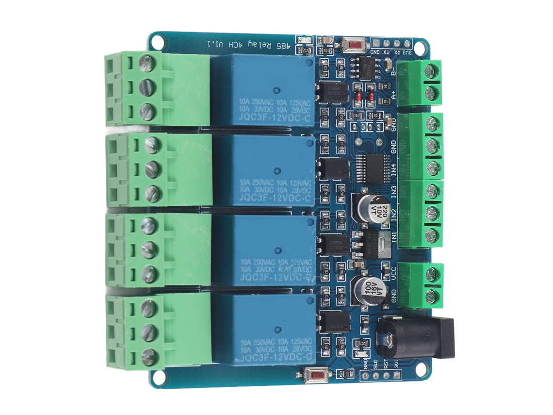 2026velora-módulo Relé De 4 Canales 12v Con Entrada De Switch De Alta Precisión Para Comunicación Rs485/ttl