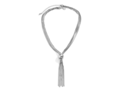 Elegante Collar De Mujer Con Diseño Retorcido En Capas Y Colgante Esférico, A La Moda, Ccb Blanco, K 5600