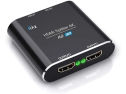 Divisor Hdmi 1x2 Divisor Hdmi 1 Entrada 2 Salidas Convertidor Múltiple Aluminio Soporte Hdmi 4k 1080p 3d Hdcp Para Xbox Ps4 Ps3 Hdtv Blu Ray Yizhood