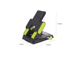 Taladradora con 2 puntos ajustables de 70-80 mm, capacidad para 70 agujeros, ideal para talleres y escuelas.