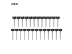 25 Tornillos De Mariposa De Acero Inoxidable Con Cubierta De Nailon, Rosca Completa, 6-32 Piezas, Para Robótica Industrial.