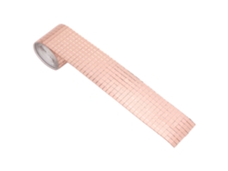 Lámina de mosaico de espejo autoadhesiva color oro rosa, 1600 piezas.