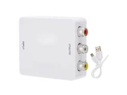 Convertidor De Interfaz Multimedia Hd A Rca, Adaptador De Audio Y Video 1080p Para Pc