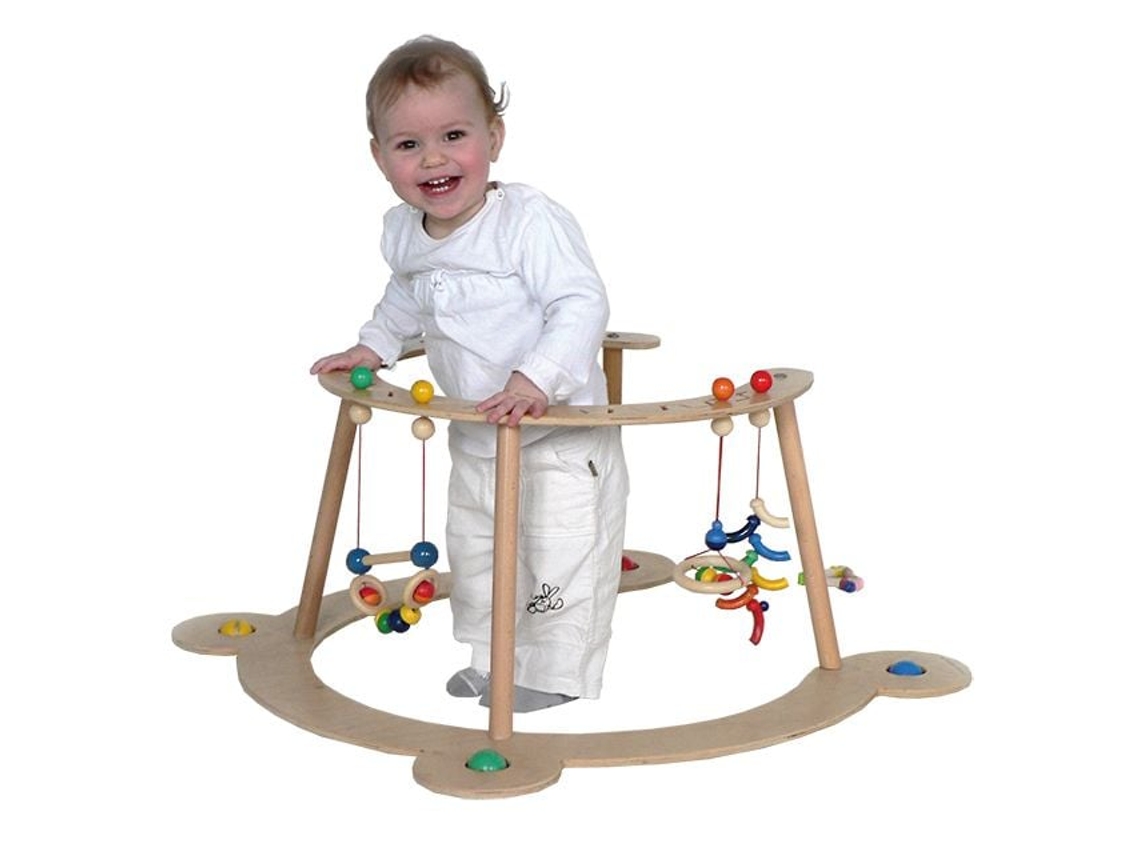 Juguete de madera para actividades infantiles de Hess, entrenador de motricidad multicolor de Merkloos