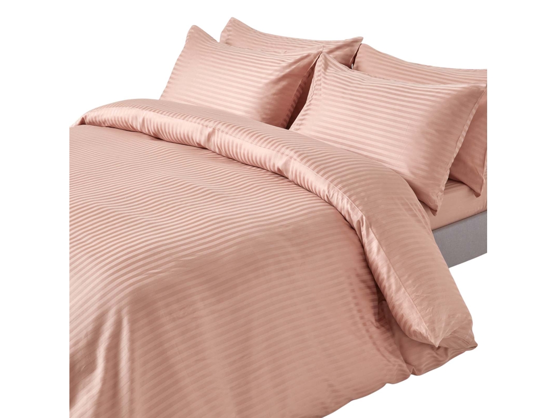 Homescapes Beige Egyptian Cotton Duvet Cover And Pillowcases 330 Tc, Super King