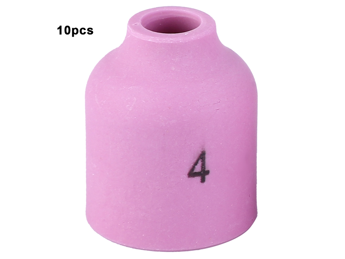 10pcs Boquilla Cerámica 53n58 4 Para Soplete Tig Wp-9/20/22/24/25 (53n59,53n60,53n61,53n61s)