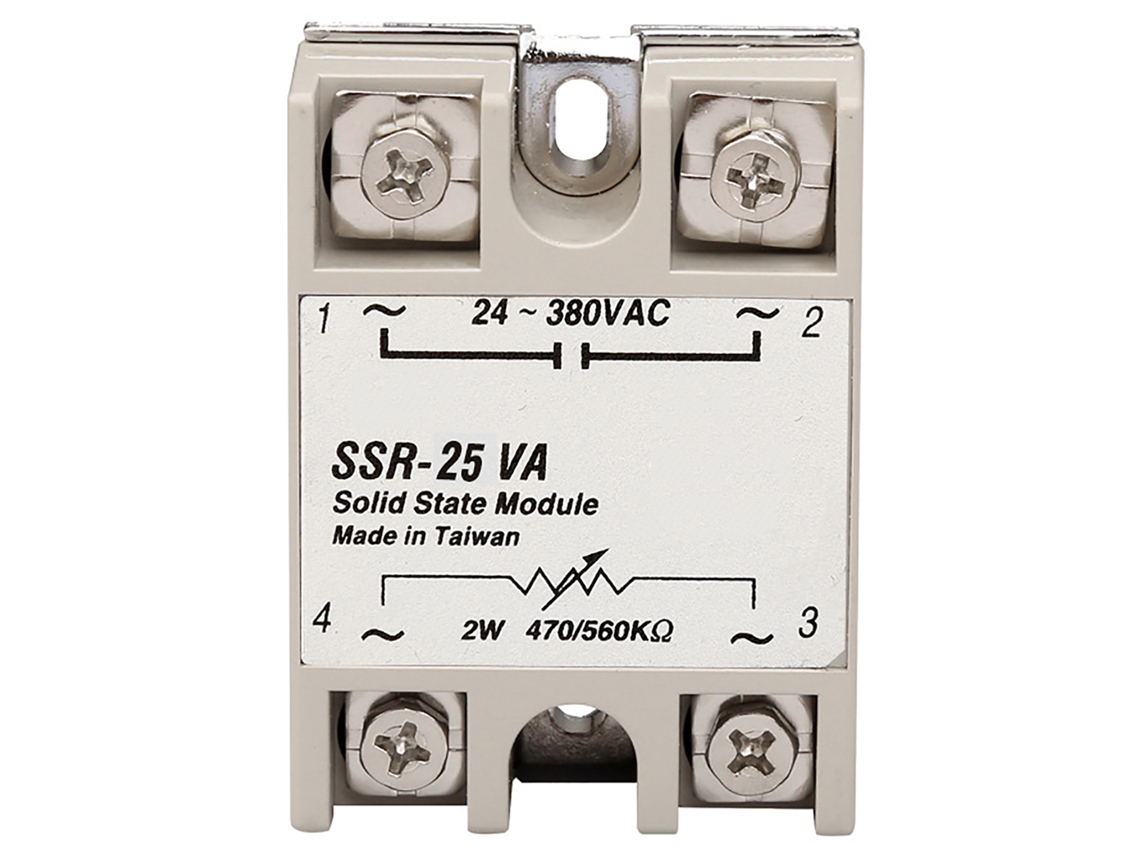 Relé De Estado Sólido Monofásico De 25 A, 2 W, Entrada De 470/560 Kω, Salida De Ca De 24 A 380 V, Módulo De Relé Ssr Para Equipos De Maquinaria.