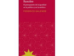 Libro Rancière de Galende Federico (Español)