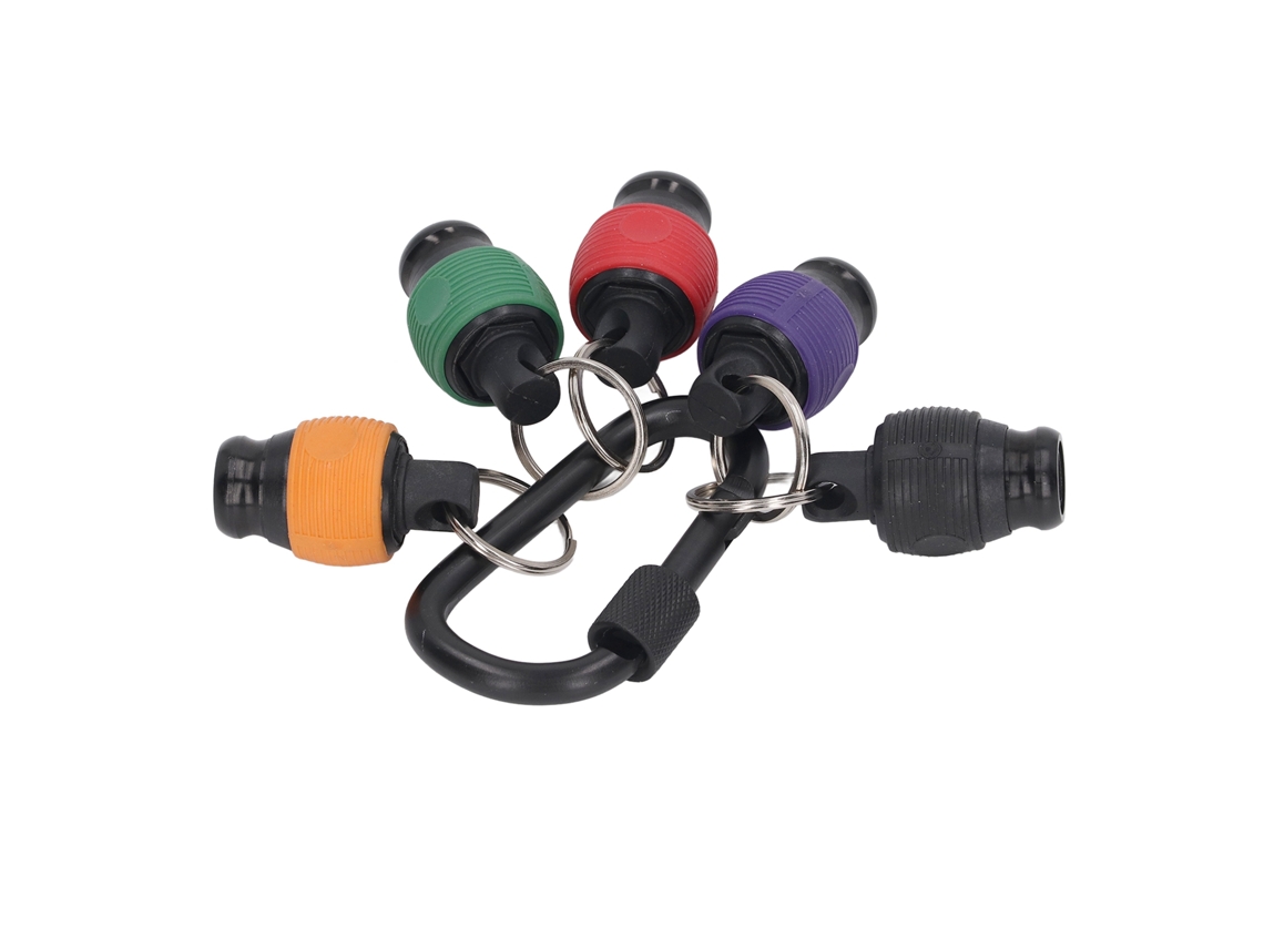 6 Llaveros Portapuntas De 1/4 De Pulgada Para Tornillos, Brocas De Acero Inoxidable Para Uso En Exteriores.