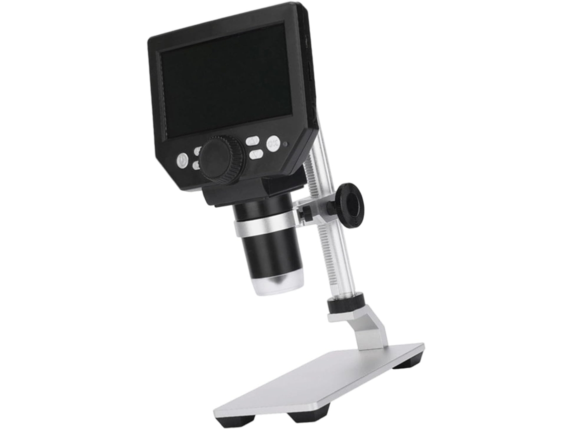 Soporte De Microscopio De Aluminio De Precisión De 10,9 Cm (185 Mm) Para Trabajo Y Educación Con Led