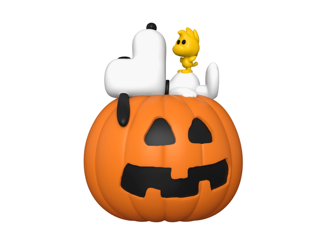 Figura Funko de PEANUTS: ¡Gran calabaza Snoopy y Woodstock Pop! De lujo