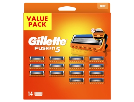 Recambio de cuchillas GILLETTE Fusion 14 unidades