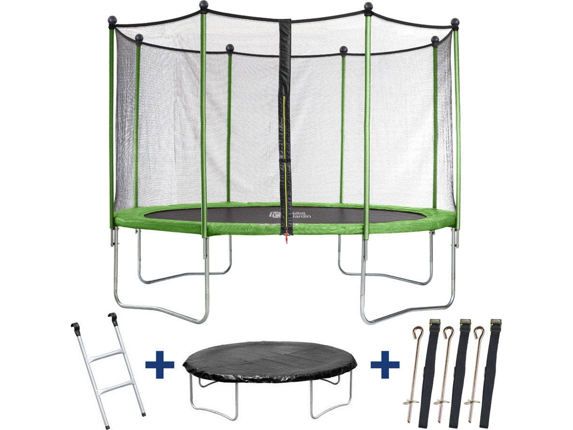 Kit Trampolín HABITAT ET JARDIN "Yoopi" con Red de Protección (4.25 m)
