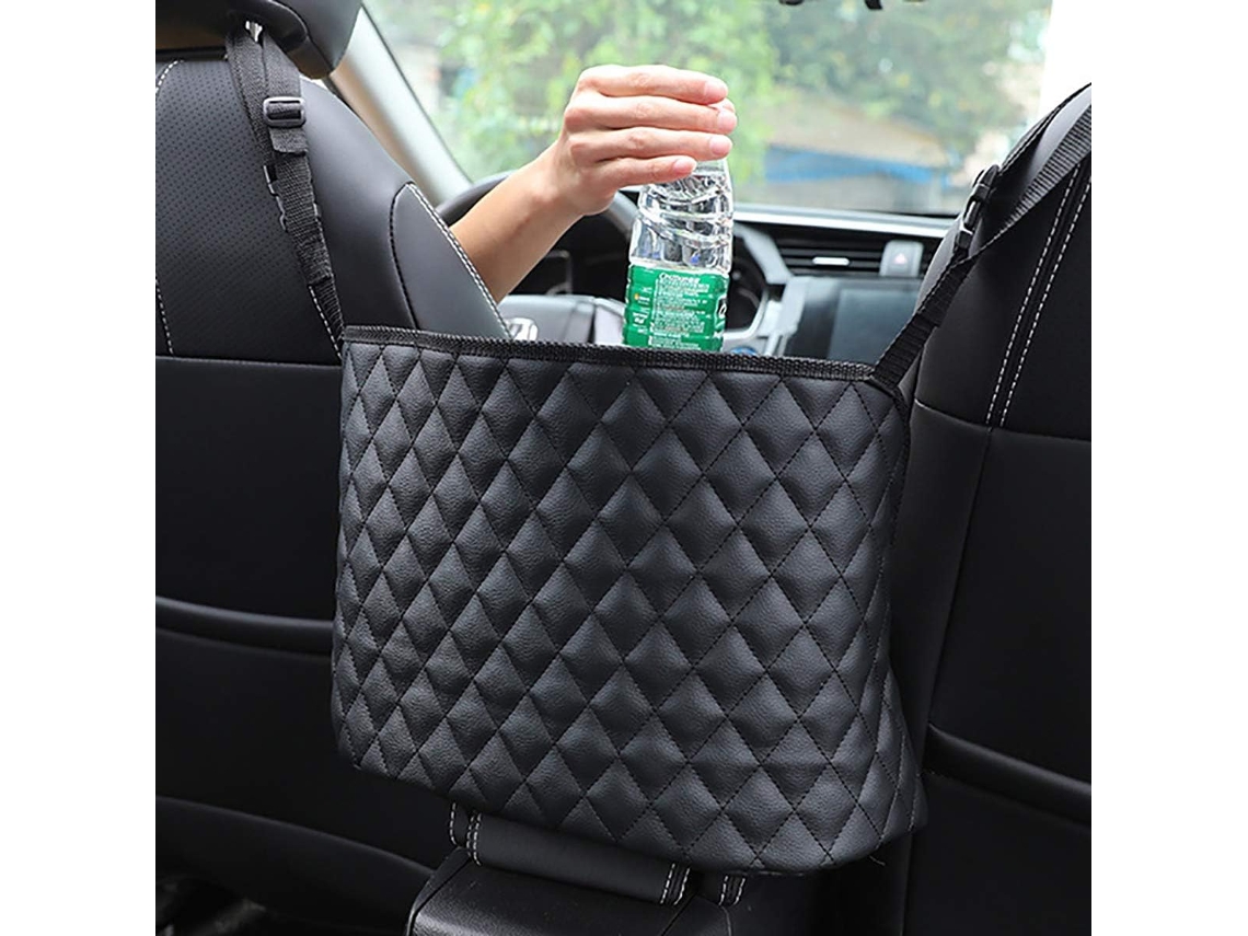 JILLIOPER Organizador para asiento trasero de coche, caja de almacenamiento de alta calidad que cubre el espacio entre los dos primeros asientos, ofrece espacio