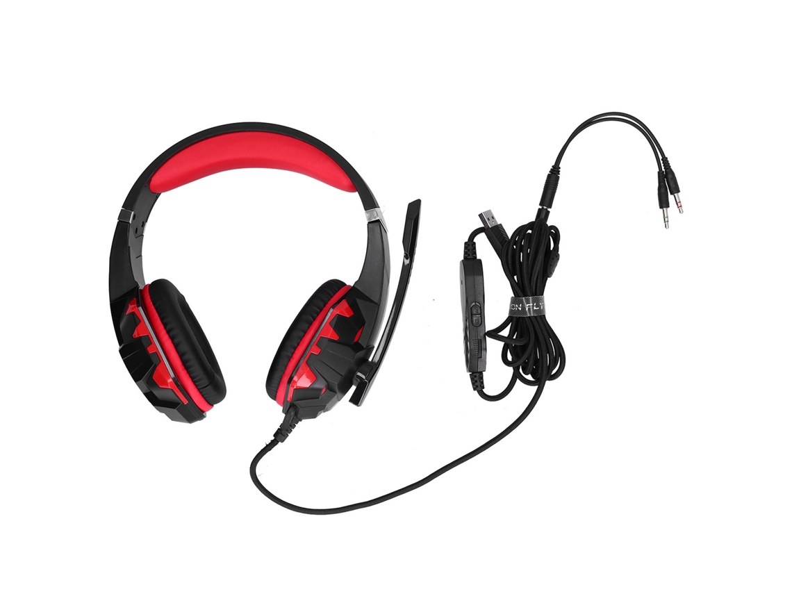 Auriculares Gaming Cableados Montados En La Cabeza (cancelación De Ruido, Graves Estéreo) Python Fly G9000max