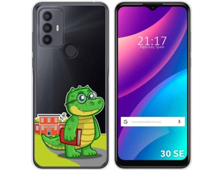 Carcasa para TCL 30 SE TUMUNDOSMARTPHONE Dibujos Transparente Coco Multicolor