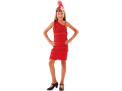 Disfraz de Niña DISFRAZZES Charlestón Rojo (Talla: 10 a 12 años)