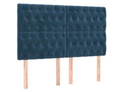 Cabecero Azul Oscuro 160x7x118/128 cm Terciopelo MAISON EXCLUSIVE
