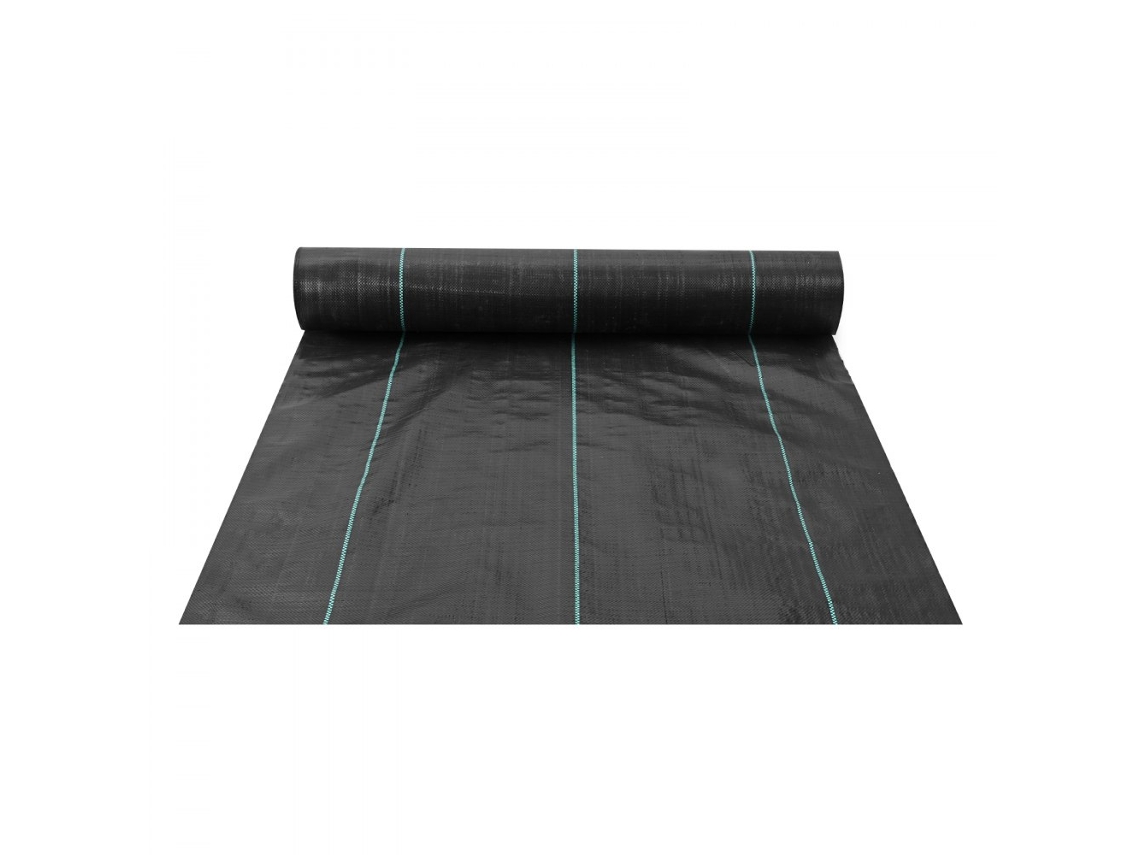 Conjunto de tejido geotextil reforzado antihierbas 1,5 x 76,2 m Tekmaquinas
