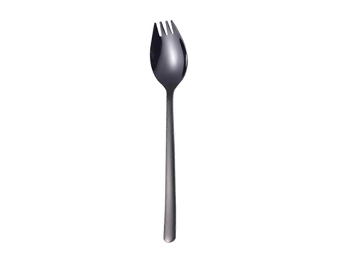 Juego multifuncional 2 en 1: cuchara-tenedor, tenedor, pasta, ensalada de frutas, utensilio de cocina para restaurantes.