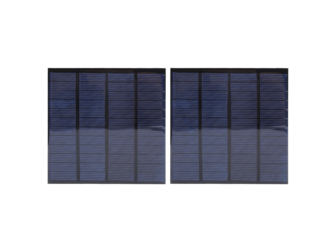 2 Piezas Módulo Solar Mini Con Cable 1m Batería Manual Suministros Dc 12v 150ma Panel Polisilicio Epoxi Portátil