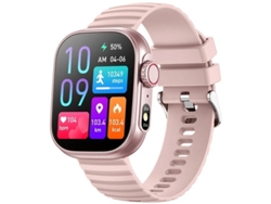 Reloj inteligente con llamadas Bluetooth, pantalla grande de 2,01 pulgadas, control del ritmo cardíaco y de la temperatura corporal, resistente al agua, con LED de fitness Yizhood