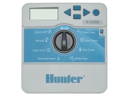 Programador de riego eléctrico XC 401 Interior HUNTER Programador eléctrico que permite controlar hasta 4 zonas de riego con electroválvulas a