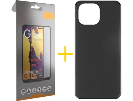 Kit Funda + Protector de Pantalla Apple iPhone 13 Pro Max SKYHE Liso Negro