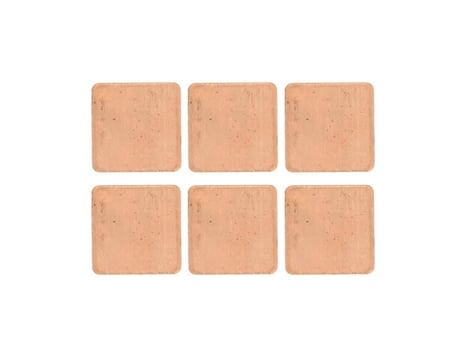 HURRISE 100 Piezas Cuñas de Cobre Disipador de Calor Enchufe de Cobre Almohadilla de Cobre Térmica para Computadora Portátil de Escritorio