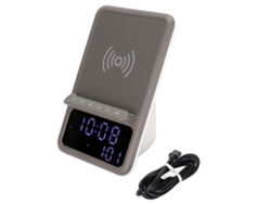 Reloj Despertador Multifuncional De Carga Rápida Con Altavoz Bluetooth Y Carga Inalámbrica.